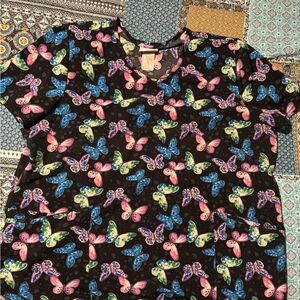 Butterfly Print Women's Top